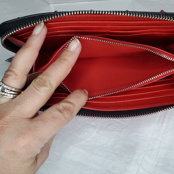 Christian Louboutin Panettone logo studs Zip Around Long Wallet - Picture 11 of 13